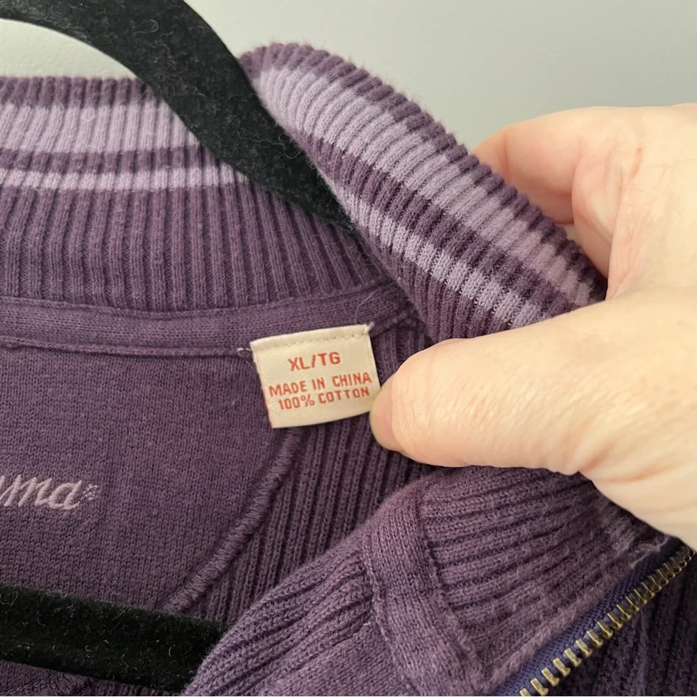 Tommy Bahama Purple Long Sleeve Pullover Sweater Colorful Mens Size XL